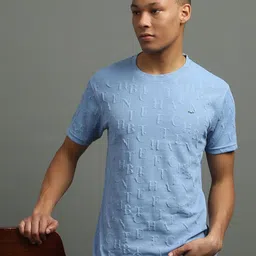 FROSEN FOX Men Self Design Round Neck T-shirt-picture-10