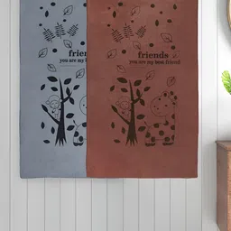 Myntra Elegant Homes Brown & Grey 2 Printed Cotton 300 GSM Bath Towel-picture-30