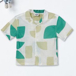 max Boys Abstract Printed Spread Collar Regular Fit Pure Cotton Casual Shirt-picture-16