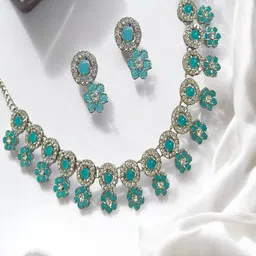 AccessHer Silver-Plated Brass Necklace Set-picture-29