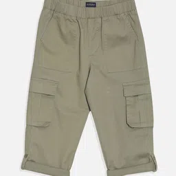 Allen Solly Junior Boys Regular Fit Mid-Rise Cargo Styles Trousers image 5