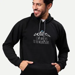 Mad Over Print Men Printed Hooded Sweatshirt image 1