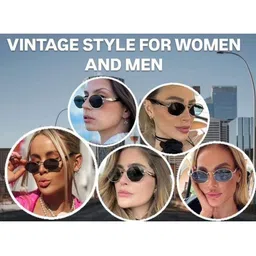 Being Better Unisex Gold Lens & Gold-Toned Oval Sunglasses with image 2