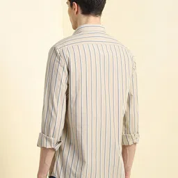 Allen Solly Men Slim Fit Opaque Striped Casual Shirt image 5