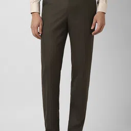 Van Heusen Men Textured Slim Fit Formal Trousers-picture-29