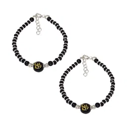 Sahiba Gems Silver-Plated Silver Artificial Stones Bracelet-picture-11