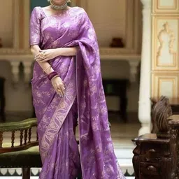 Vmdesigns Woven Design Zari Art Silk Handloom Banarasi Saree image 3