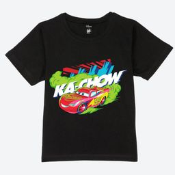 YK Disney Boys Graphic Printed Applique Round Neck Pure Cotton T-shirt-picture-49