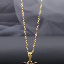 SZN Set Of 2 Gold-Plated Butterfly Shaped Pendants With Chains image 2