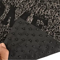 Aura 4-Pcs Red & Grey Textured Anti-Skid Doormats image 2