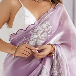 priyashi Ethnic Motifs Embroidered Sequinned Saree image 4