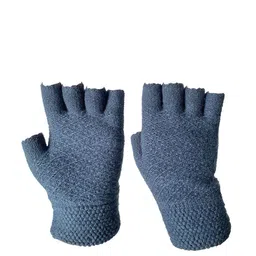 Moda Rapido Women Patterned Wool Finger Cut Gloves image 3