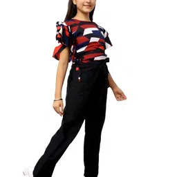 LIME N LEMON Girls Printed Top with Trousers image 5