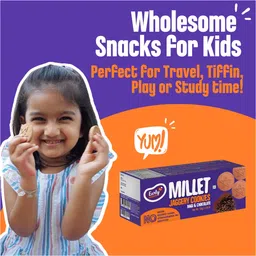 Early Foods Organic Multigrain Millet Ragi Cookies with Choco Jaggery, 300g Twin Pack image 3