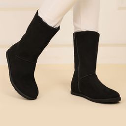 yoho Women Slip-On High-Top Flatform Winter Boots-picture-49