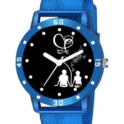 Gopal Shopcart Unisex Textured Straps Analogue Watch Bethu Blue Aeviyo Case S-picture-30