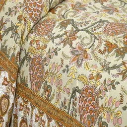 JAIPUR FABRIC Multicoloured 180 TC King Bedsheet with 2 Pillow Covers image 3