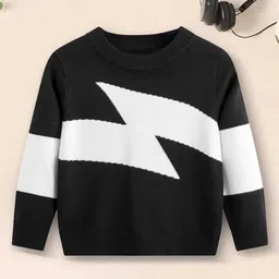 YK Boys Abstract Round Neck Pullover Sweaters-picture-22