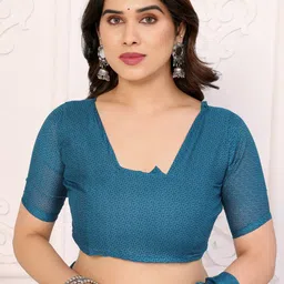 HERE&NOW Pure Georgette Fashion Saree image 2