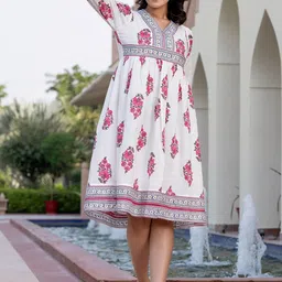 CORSICA Women Cotton A-Line Dresses-image-20