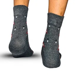 MJE 5-Pcs Patterned Cotton Ankle Length Socks image 4