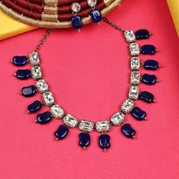 Dhivara Kundan Studded Necklace-picture-28
