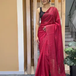 HERE&NOW Pure Chiffon Jamdani Saree-picture-24