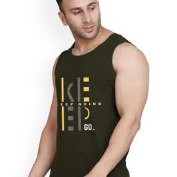 SLOWLORIS Pack Of 2 Printed Innerwear Vests SL26 COMBO (LOUD PEACH) (KEEP OLIVE) image 4