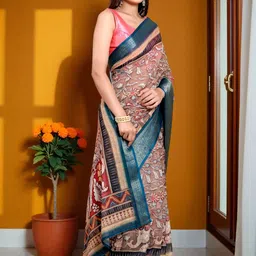 JYA Kalamkari Handloom Saree image 5