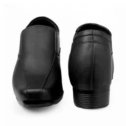 Bxxy Men Leather Textured Height Increasing Formal Mocassin Slip-on Shoes image 3