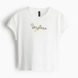 H&M Cropped Printed T-shirt image 4