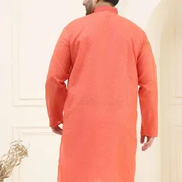 SOJANYA PLUS Abstract Printed Mandarin Collar Cotton Regular Straight Kurta image 5