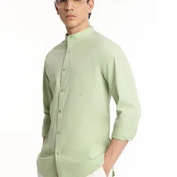 RAYNE BLACK Men Smart Slim Fit Casual Shirt-picture-12