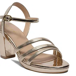 ERIDANI Striped Block Sandals image 2