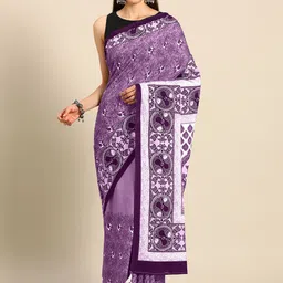BUTA BUTI Floral Pure Cotton Saree-picture-15
