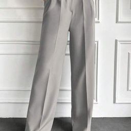 Next One Women Smart High-Rise Easy Wash Pleated Trousers-picture-42
