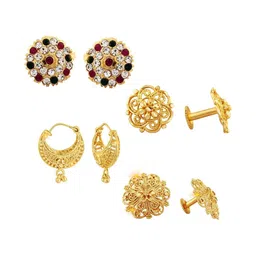 VIVASTRI Women Gold-Plated Alloy Earrings-picture-25