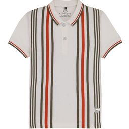 Status Quo Boys Striped Polo Collar Cotton Regular Fit T-shirt-image-7