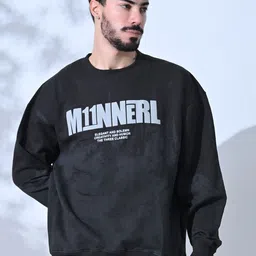 STARFOX Men Printed Round Neck Pullover Sweatshirt-image-31