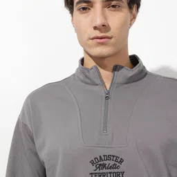 The Roadster Life Co. Relaxed Fit Drop Shoulder Sleeves Sweatshirt image 4