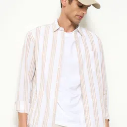 Peregrine by Pantaloons Men Striped Casual Shirt-picture-31