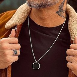 J.S ENTERPRISES Square Pendants with Chains-picture-3