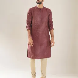JAYPORE Men Striped Kurta image 2