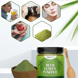 OurHerb Neem Powder For Deep Cleansing With Wooden Spoon - 200g image 5