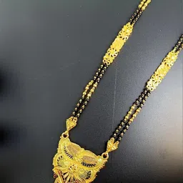 COLOUR OUR DREAMS Gold-Plated Artificial Beads Mangalsutra image 5