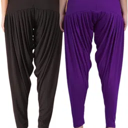 queenscode Viscose Rayon Solid Patiala image 2