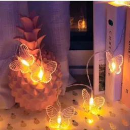 kadio 1 LEDs 2 m Gold Steady Butterfly Rice Lights image 2