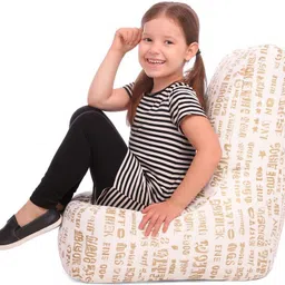 style homez Large CANVAS CLASSIC CHAIR, Cotton Abstract Printed Bean Bag Chair With Bean Filling image 5