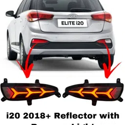 rohaneshop Hyundai Elite i20 ( 2018+ ) Non - Matrix 2 Function Reflector with Reverse Light Car Reflector Light-picture-20