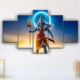 High Quality Shiva Home Decor Art (30x18 inches) Digital Reprint 18 inch x 30 inch Painting-image-21